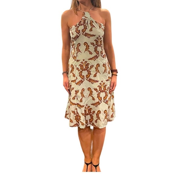 TOCCA Silk Scroll Leaf Dress - Picture 1 of 13